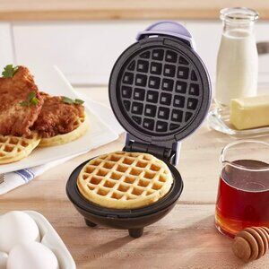 NEW Dash MINI WAFFLE MAKER Dual non-stick Kitchen Appliance Easter Basket Gift N